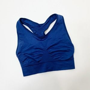 SWEATY BETTY blue stretch woven racerback sports bra S
